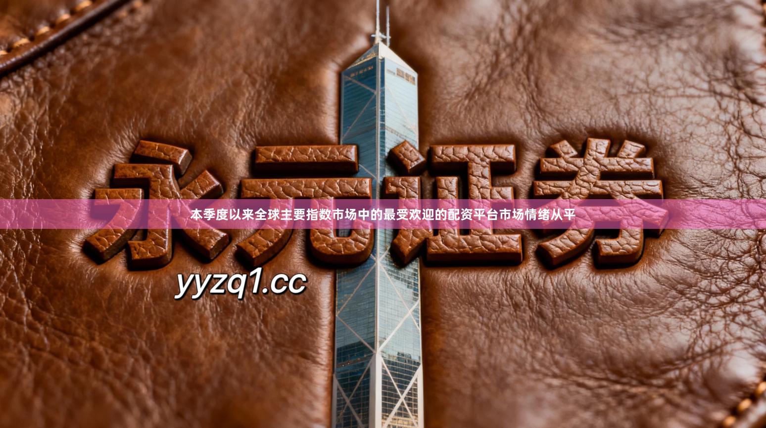 本季度以来全球主要指数市场中的最受欢迎的配资平台市场情绪从平